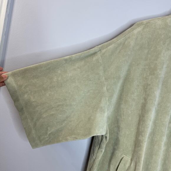 Fear Of God Essentials Velour Half Zip Pullover Short Sleeve Sweatshirt XL - Picture 8 of 15